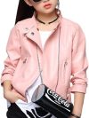 Kids Leather Jacket - Motorcycle Zip Up - Fentrovia