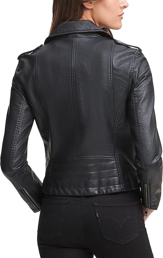 Levi's Faux Leather Moto Jacket - Women's Classic Style - Image 2