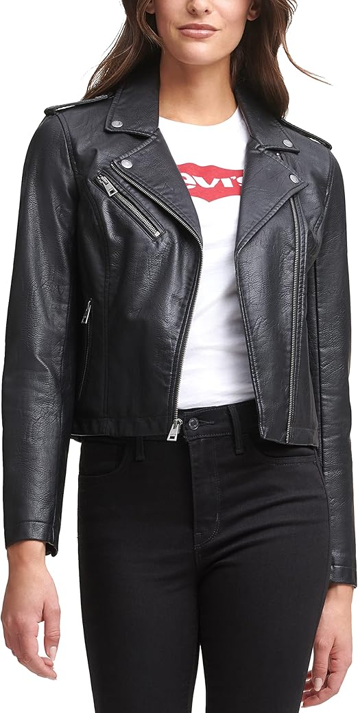 Levi's Faux Leather Moto Jacket - Women's Classic Style